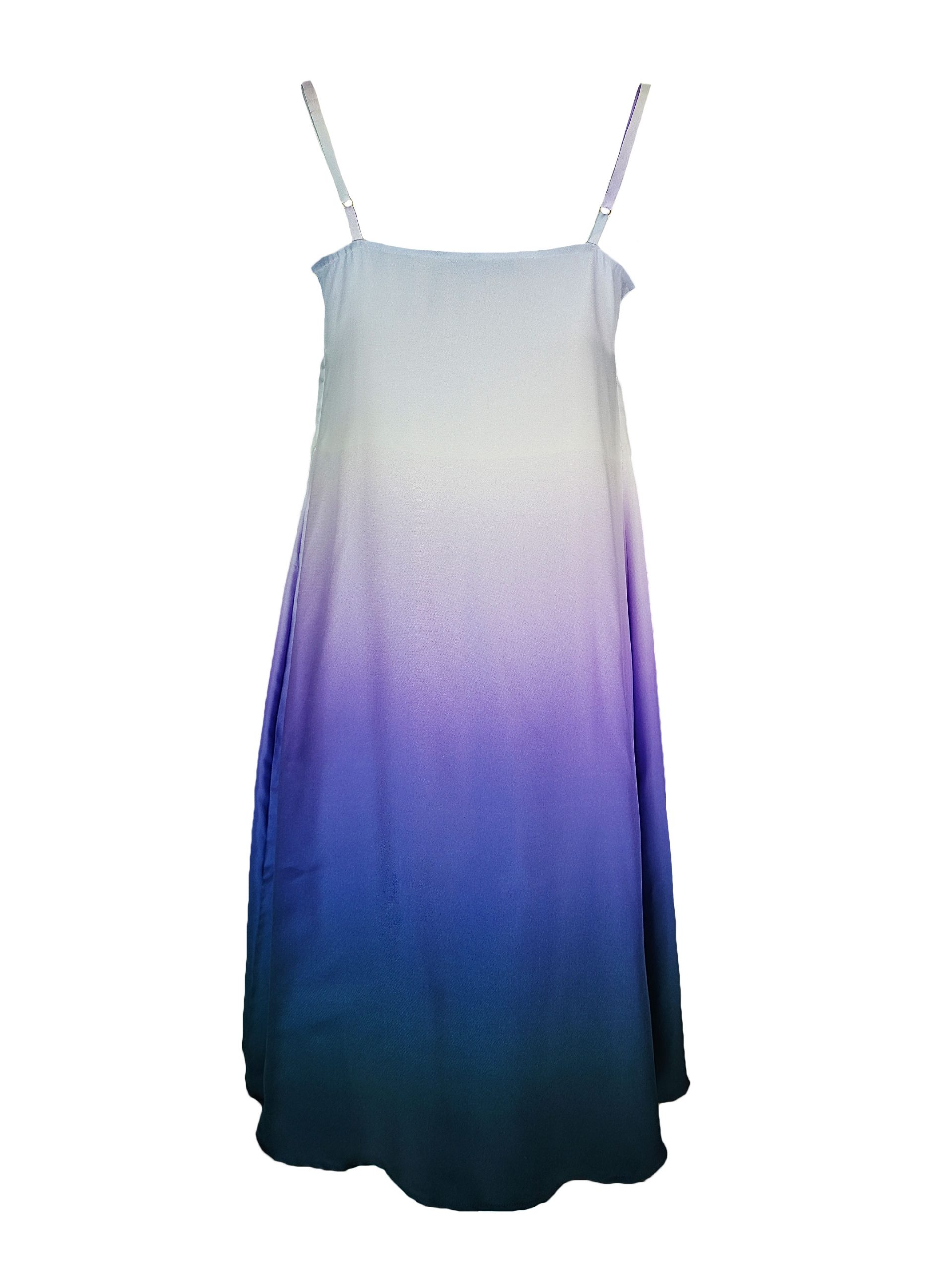 Purple Ombre Silk Dress