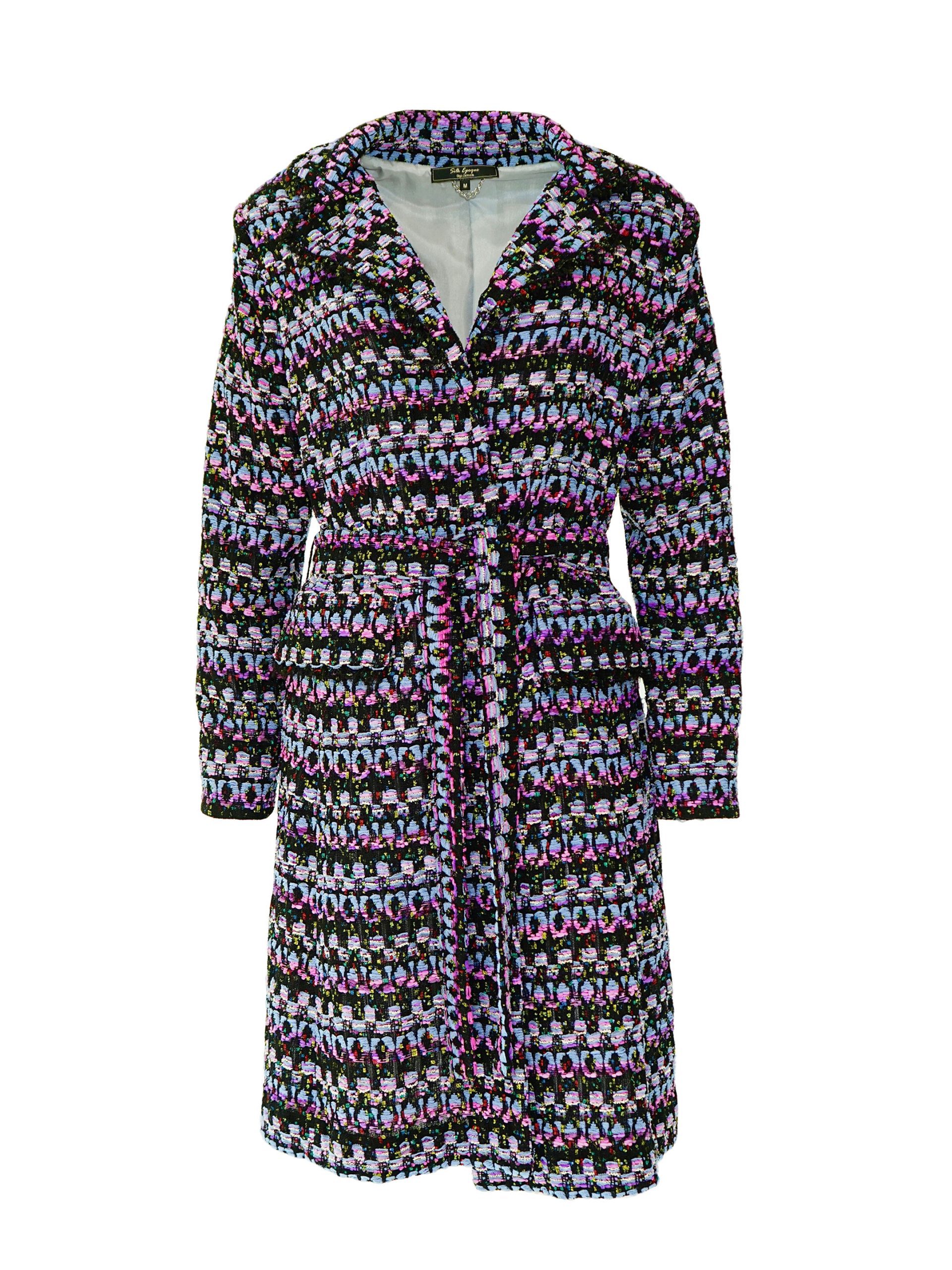 Purple Rain Tweed Coat