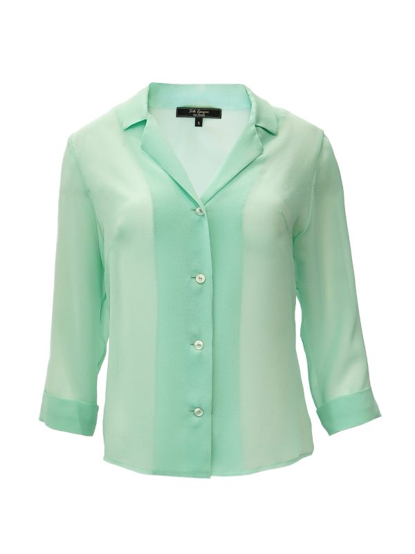 Silk Epoque - Pastel Green Silk Shirt